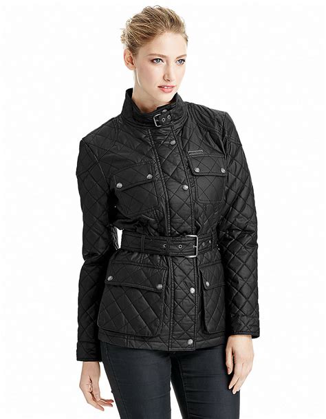 michael kors black womens jacket|michael kors black quilted jacket.